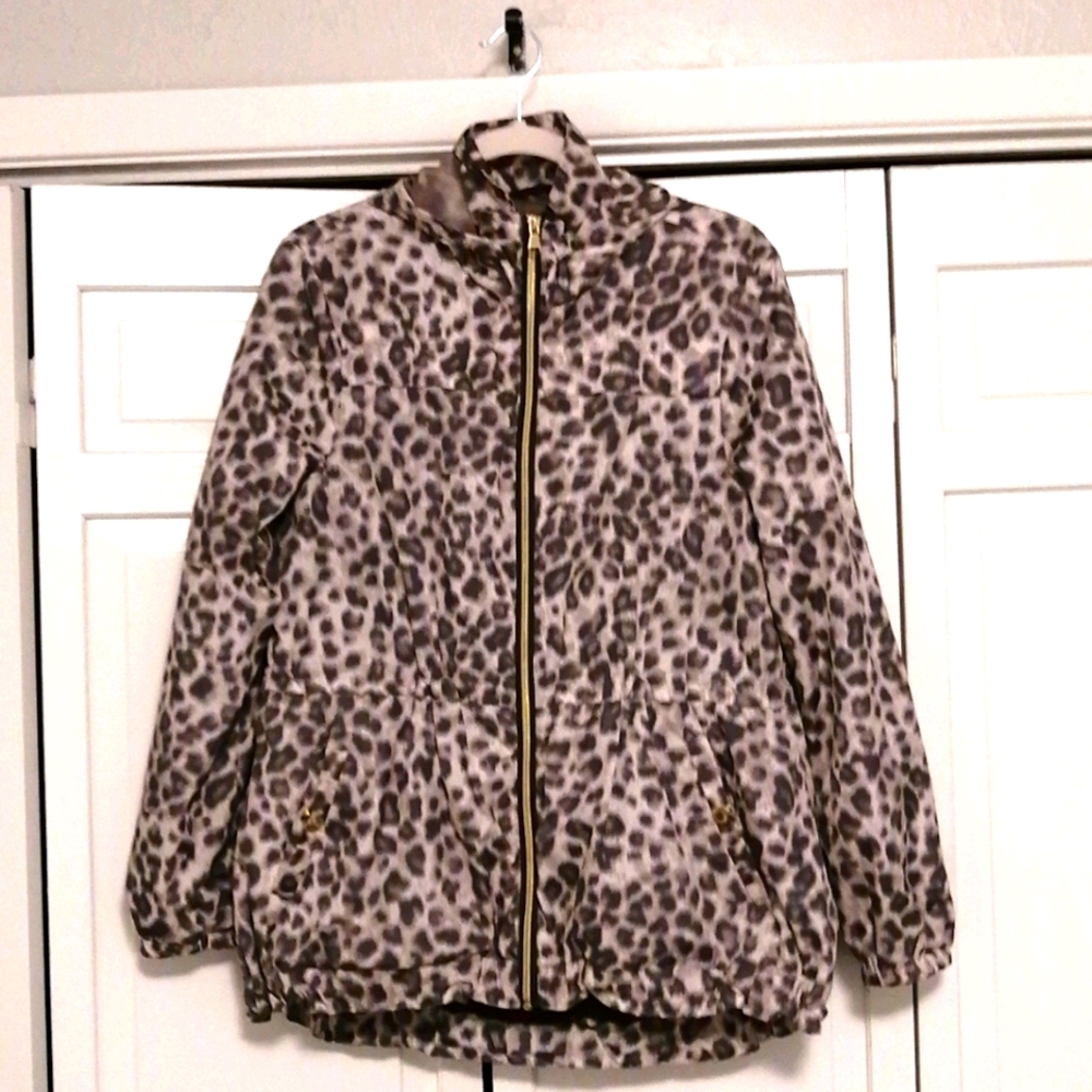 Animal print Windbreaker